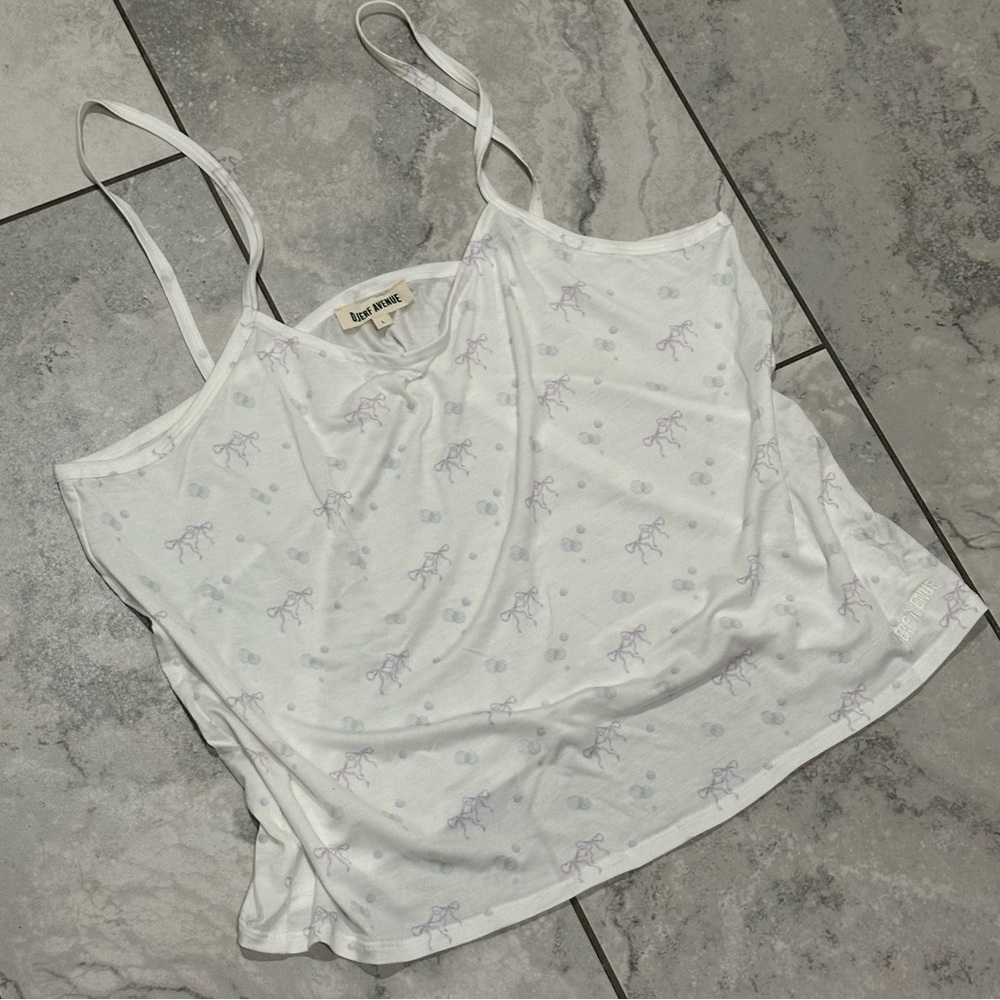 Djerf Avenue Go Slow Strap Top Bubble Bliss